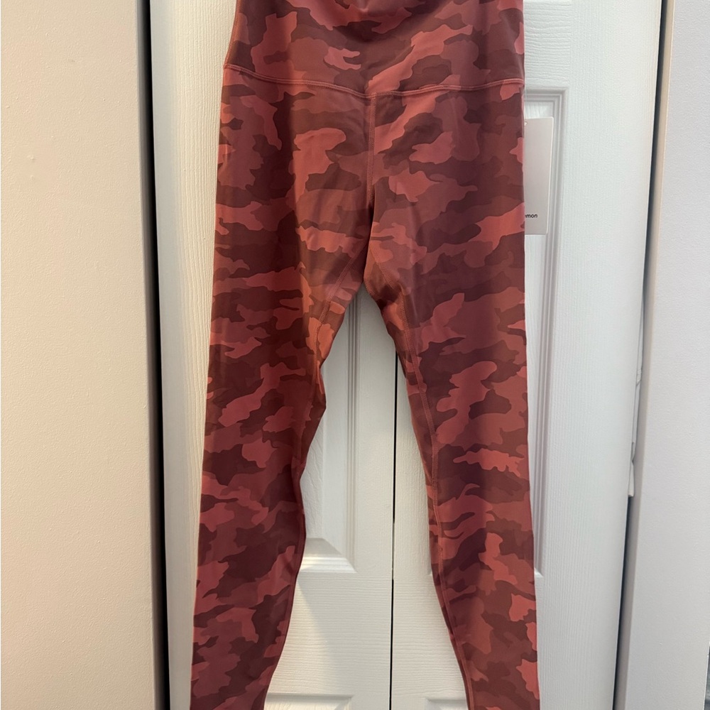 lululemon athletica Align 28” Red/brown Camouflage Leggings